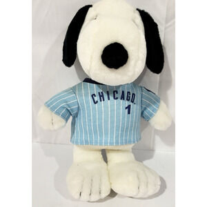 Peanuts Snoopy Chicago Cubs MetLife #1 Plush Stuffed Toy 10”